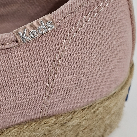 Keds Womens Pink Triple Kick Canvas Jute Sneaker - Picture 8 of 12